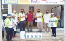 สน.ฯ พระสมุทรเจดีย์ ดำเนินการป้องกัน COVID 19 - รับการสนับสนุน เจลล้างมือ แอลกอฮอล์ และพ่นน้ำยาฆ่าเชื้อโรค โควิด-19 รับการสนับสนุนการฉีดน้ำยาฆ่าเชื้อโรค จากหน่วยงานภายนอก ให้กับผู้พัก 